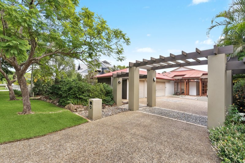 Contemporary home with pergola and landscaped entry, Sherwood area